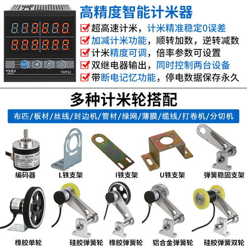 Meter counter electronic digital display roller type high-precision encoder controller length counter edge banding machine meter meter
