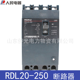 People's Electrical Appliances Rdl20-250/ 4300200 A250A Leakage Circuit Breaker 300Ma0.2S