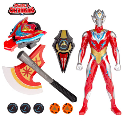 Ultraman children acousto-optic joint Movable superman Monsters suit boy comic Toys Model birthday gift