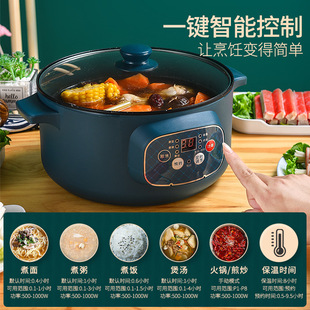 Electric Stew Pot, Household Soup Pot, Multi-Functional Fast Stew Pot, Mini Health-Preserving Fully Automatic Intelligent Porridge Pot