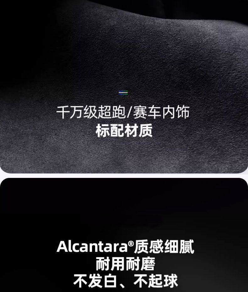 Zhixingtuan Car Lumbar Support Alcantara Triangular Car Headrest Lumbar Cushion Waist Support Seat Accessories Supplies