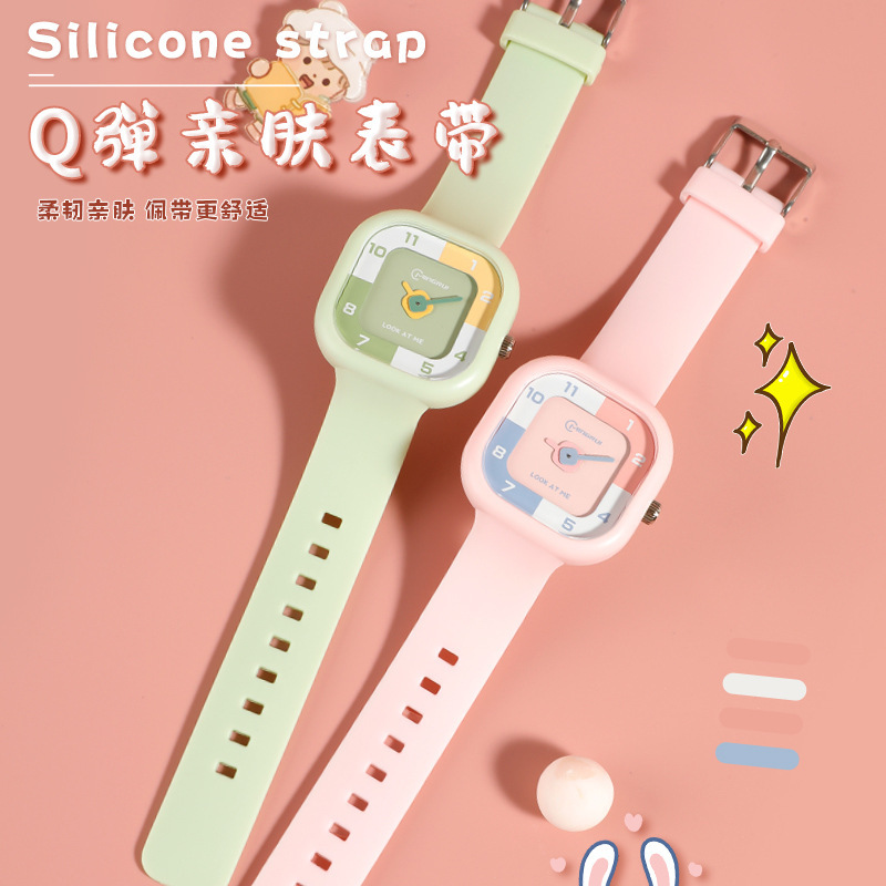 Mingrui female students waterproof sports design sense couple electronic watch temperament junior high school boys trend in stock wholesale