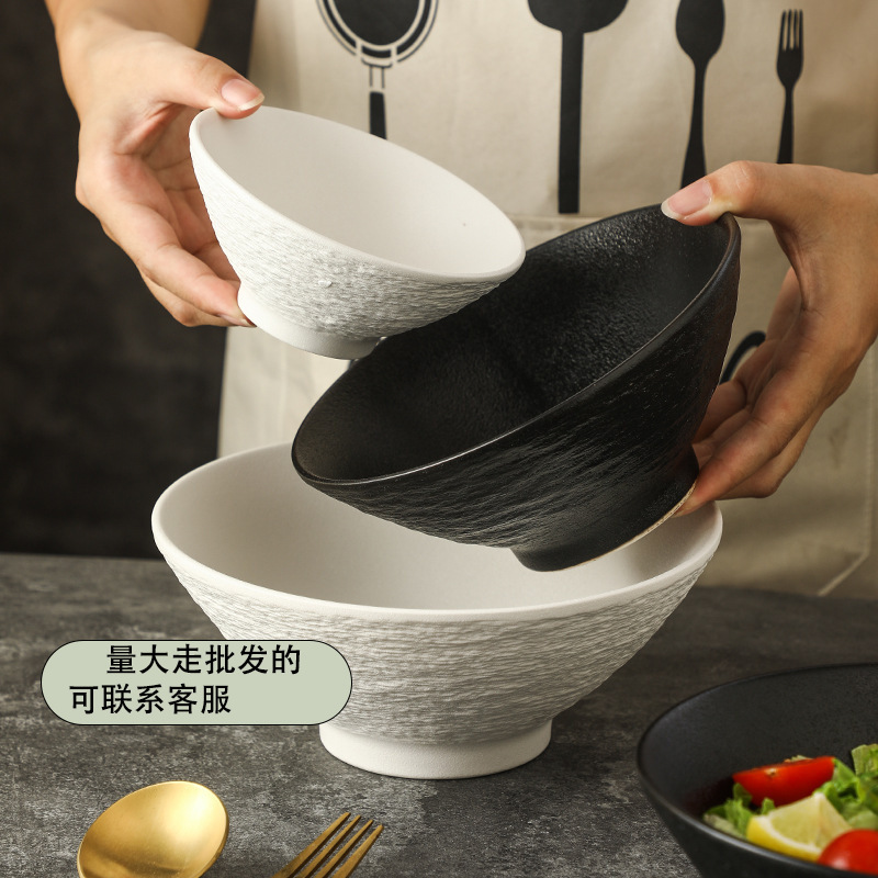 Dropshipping Ceramic Conical Bowl Trumpet Bowl Noodle Bowl Household Salad Bowl Soup Noodle Bowl Ramen Large Soup Bowl Nordic Dropshipping Ceramic Conical Bowl Trumpet Bowl Noodle Bowl Household Salad Bowl Soup Noodle Bowl Ramen Large Soup Bowl Nordic