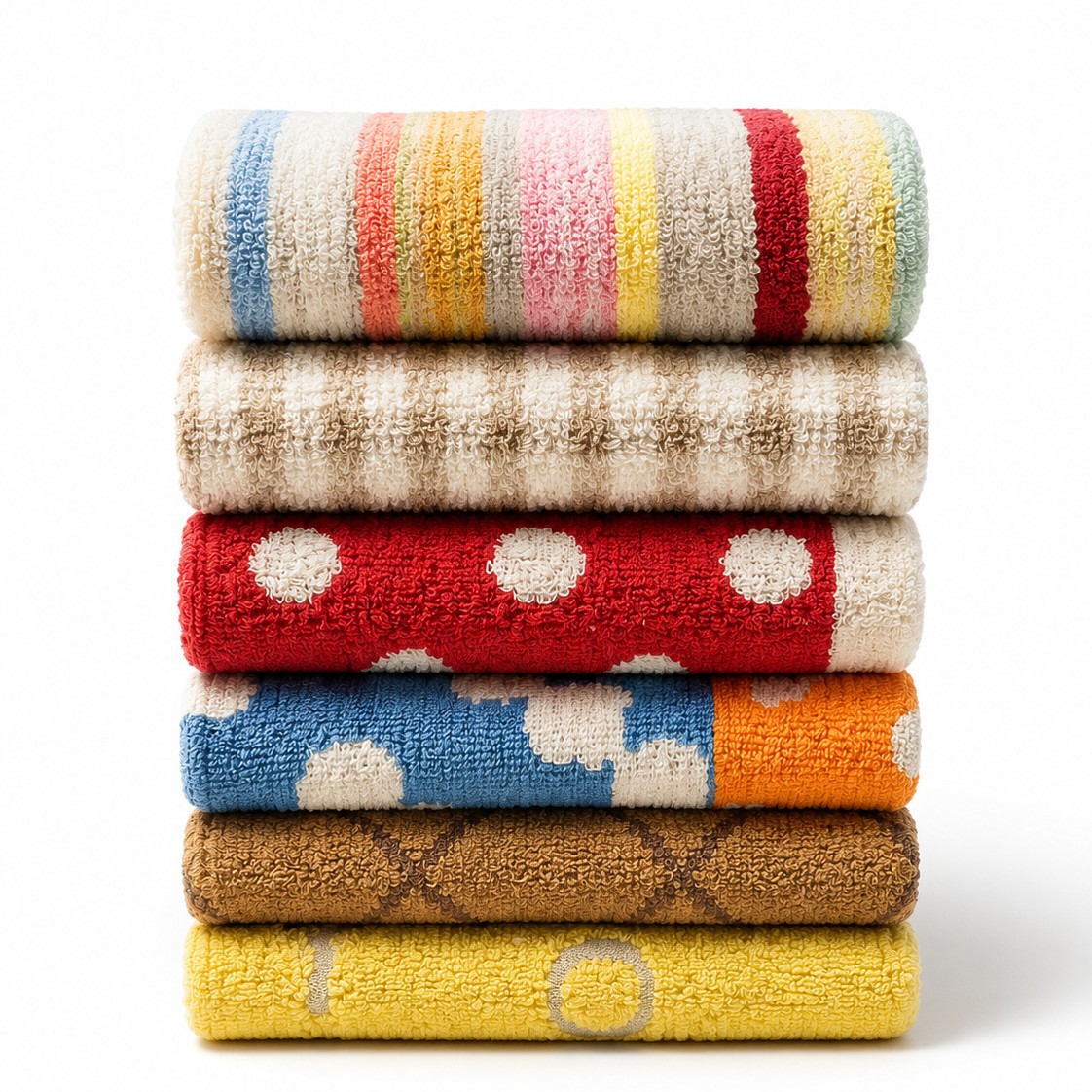 Algodón tipo A toallas jacquard de doble cara absorción antibacteriana secado rápido suave toallas de baño para limpiar la cara al por mayor