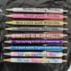 Nine round bead pen sets from Monday to Sunday pen set The interesting pens and fun round beads set