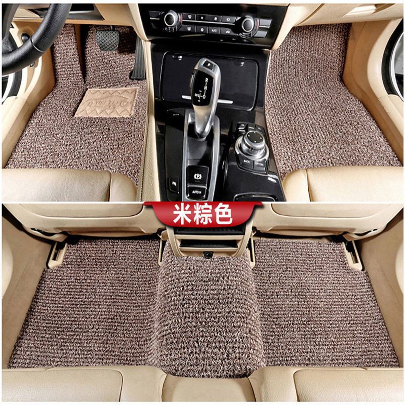 Silk Foot Mat, Universal Universal Foot Pad - silk-rice-brown-five-seats-standard