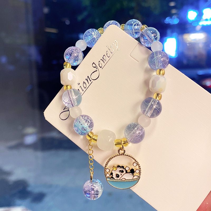 Blue transparent bracelet