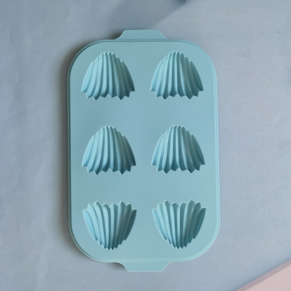 6 conchas en forma de corazón 75 molde de silicona pastel helado pudín molde de postre jabón utensilios