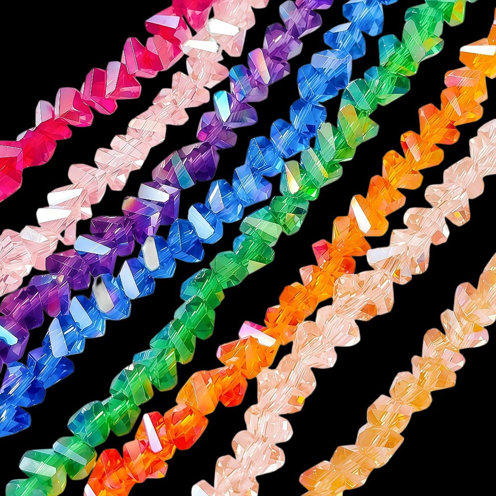 Crystal Triangle Beads 水晶三角珠炫彩串珠DIY饰品配饰跨境批发