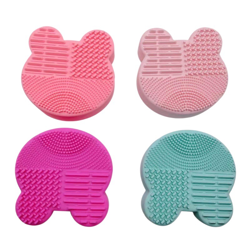 Caja de limpieza de cepillo de maquillaje seco y húmedo de doble uso no dañino cepillo de sombra de ojos esponja de limpieza en seco de cepillo de maquillaje portátil doméstico limpiador