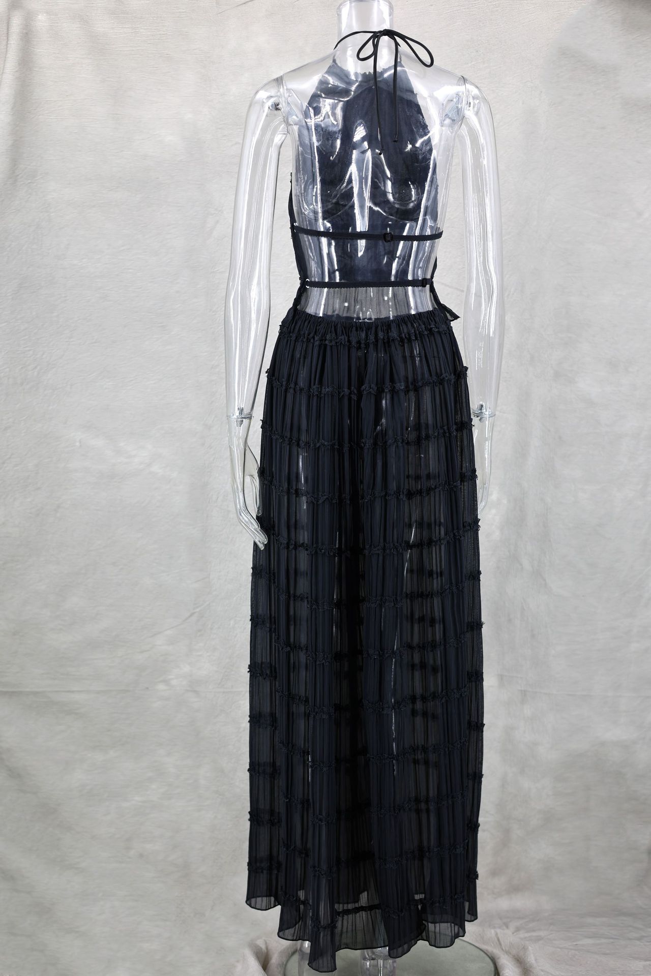 630g Weight Sleeveless Sleeve Length Polyester Fabric Type Skirt Co-ord Set Sets Type 2 Pieces Set Quantity Outdoor, Daily, Beach Occasion Halter Neck Neckline Slim Fit Type Solid Color Pattern Summer Season Women's Gender Streetwear Style Outdoor Daily Beach Women's Streetwear Solid Color Polyester Skirt Co-ord Set Skirt Sets 10