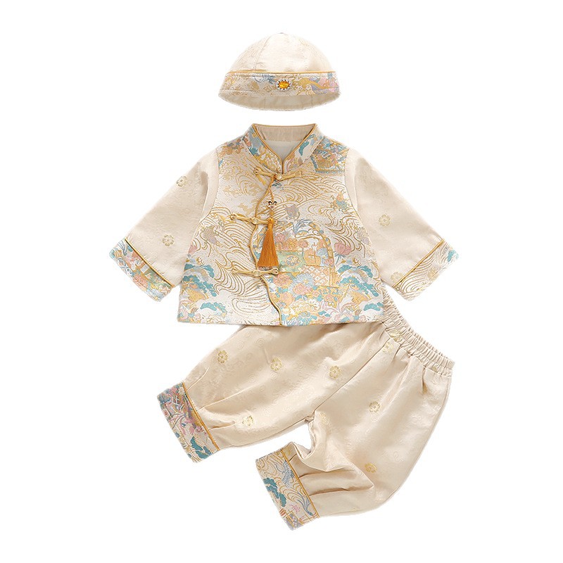Hanfu for boys, spring children's set, festive dress, special occasion clothing, Chinese style 5