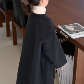 童装儿童双面大衣韩版2026新款深秋秋冬男女童中长款毛呢冬装外套