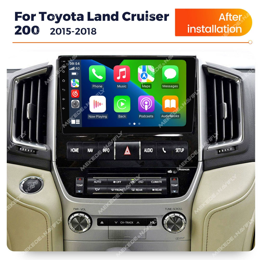 Подходит для Toyota Land Cruiser 200 15-18 Android Central Control Navigation CarPlay