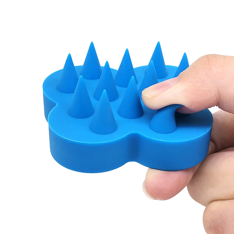 Peine para niñas, peine de champú de dientes suaves, peine meridiano para la cabeza, cepillo de champú de silicona, peine para masaje del cuero cabelludo