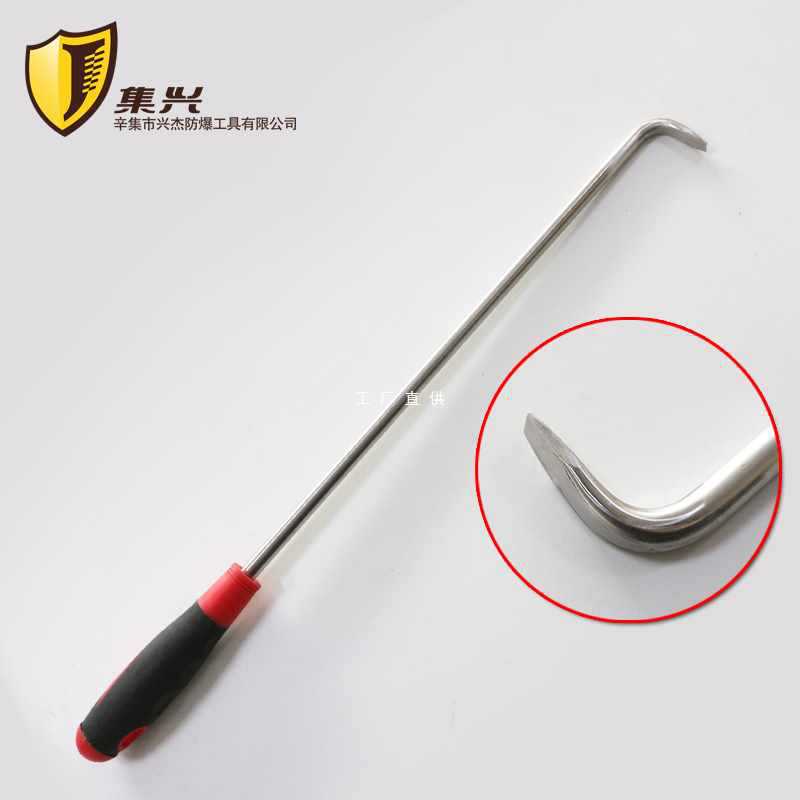 6E3X304不锈钢扁头钩子 卷帘门钩子6、8、10mm粗赶海抓螃蟹钩子