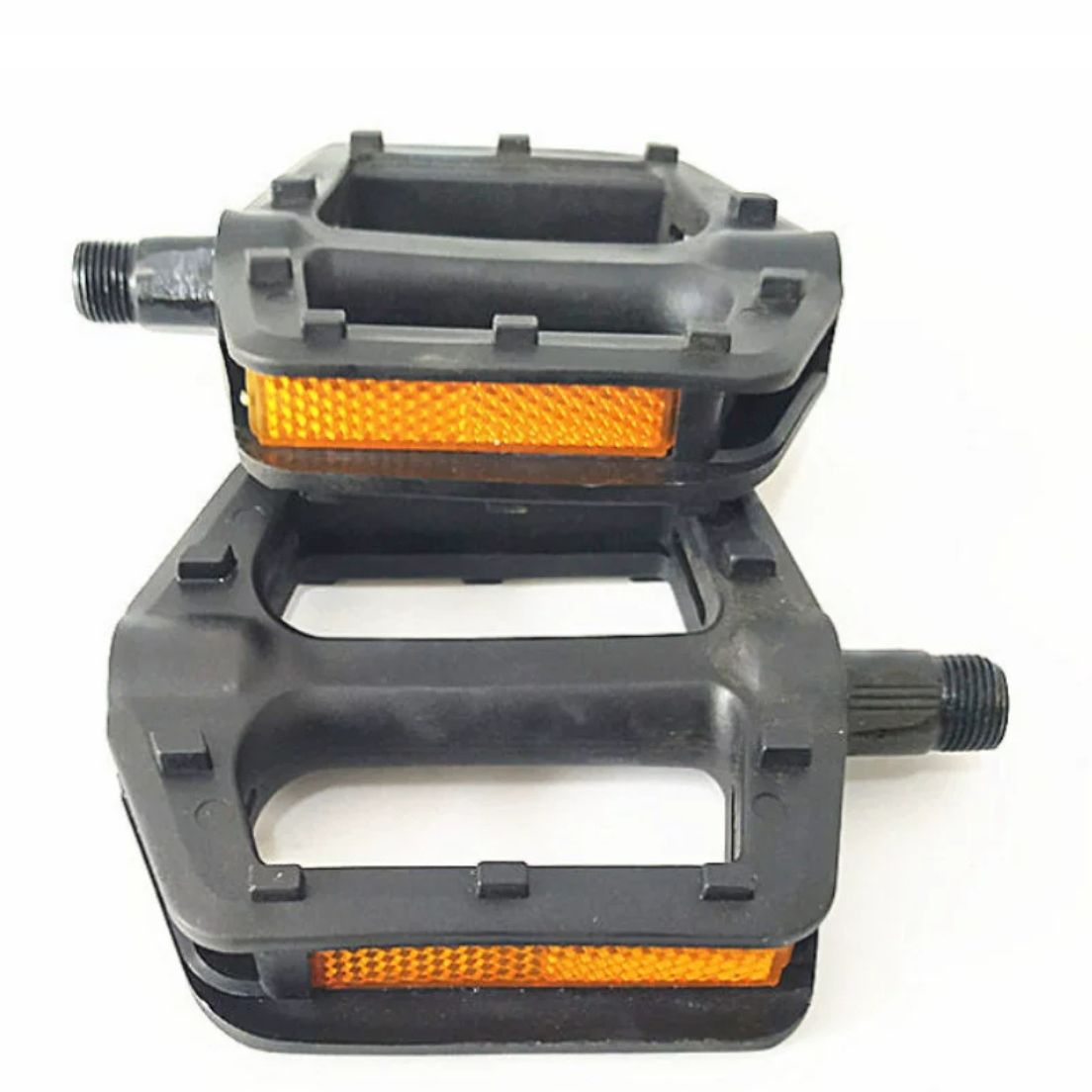 Mountain bike double bead pedal bicycle New imitation aluminum alloy plastic ball pedal riding equipment 602 type