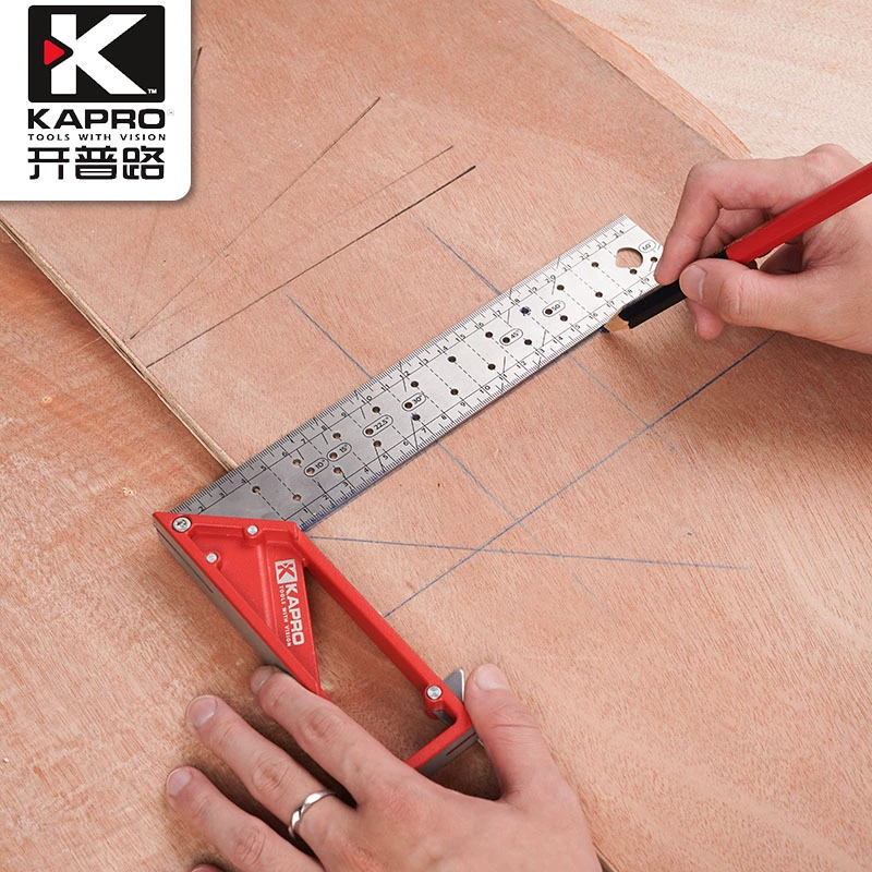 Израиль KAPRO Высокая точность 90 градусов из нержавеющей стали квадратные столярные работы маркировочное отверстие мыс дорога широкое сиденье
