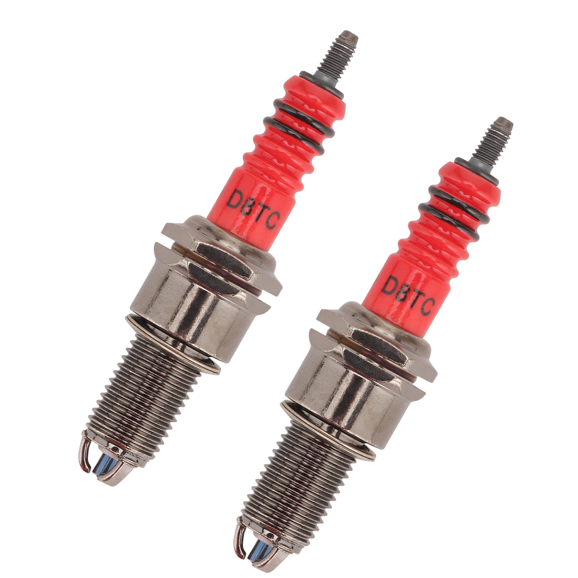 2Pcs a Set / 8Tc-3 Electrode Spark Plug Replacement Motorcycle Cg 50Cc70Cc90Cc110Cc110Cc