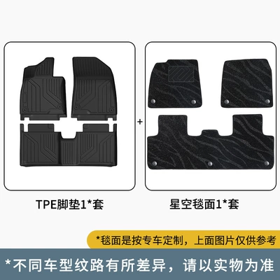 Car Floor Mats, Car Tpe – Modelə uyğun ayaqaltı - leapmoon-c10-24-26-models-single-layer-foot-pad-galaxy-blanket-surface