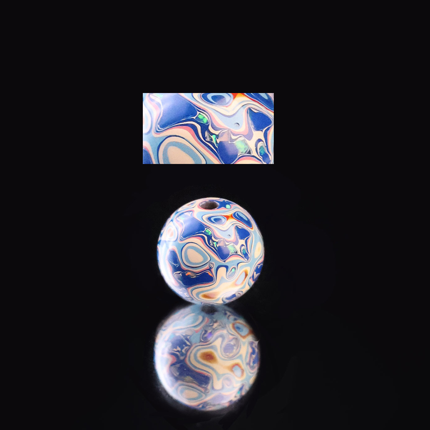 10mm 오팔 청백색 분말