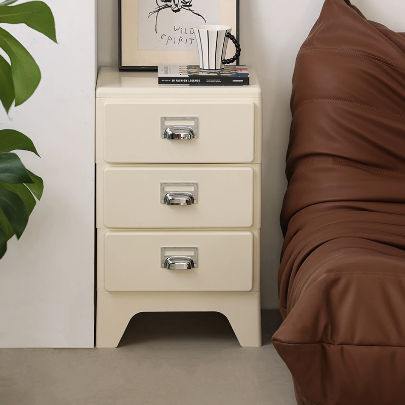 Японский стиль ретро три ящика креативная сеть красный пластиковый диван боковой шкаф дизайнерский ящик документов для хранения шкафчика