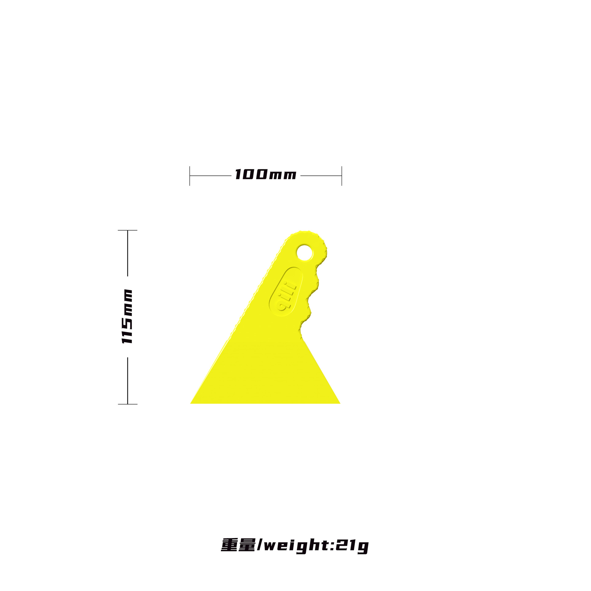 Herramienta de película de automóvil de su fuerza en stock, raspador triangular duro, raspador de película ultrafina, raspador duro de película solar resistente a altas temperaturas