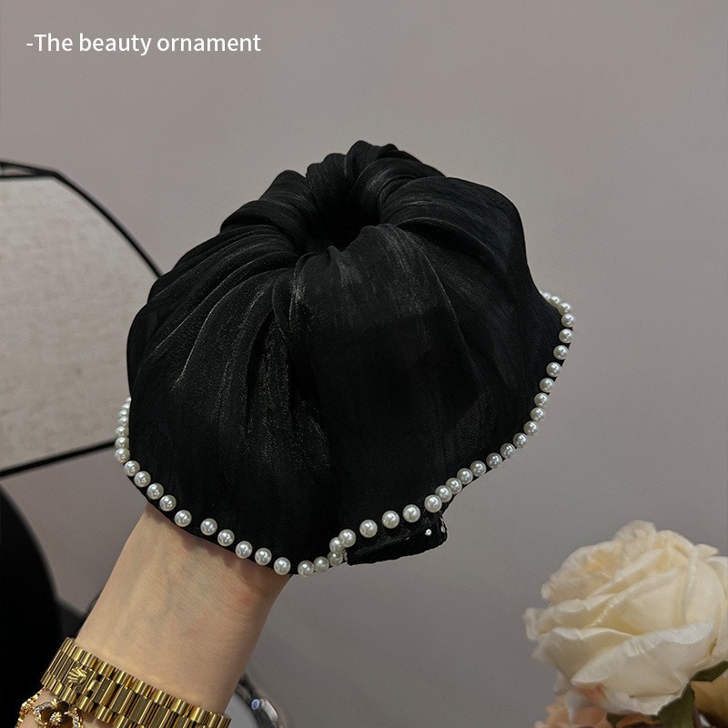 부드러운 천 비즈-블랙