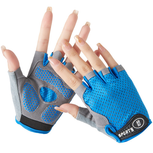 Children's gloves with missing fingers for boys and girls outdoor cycling sports roller skating balance bike mountaineering non-slip gloves A16-WS