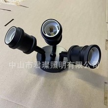 仿古复古灯头跨境专供三头多头灯头灯座E27