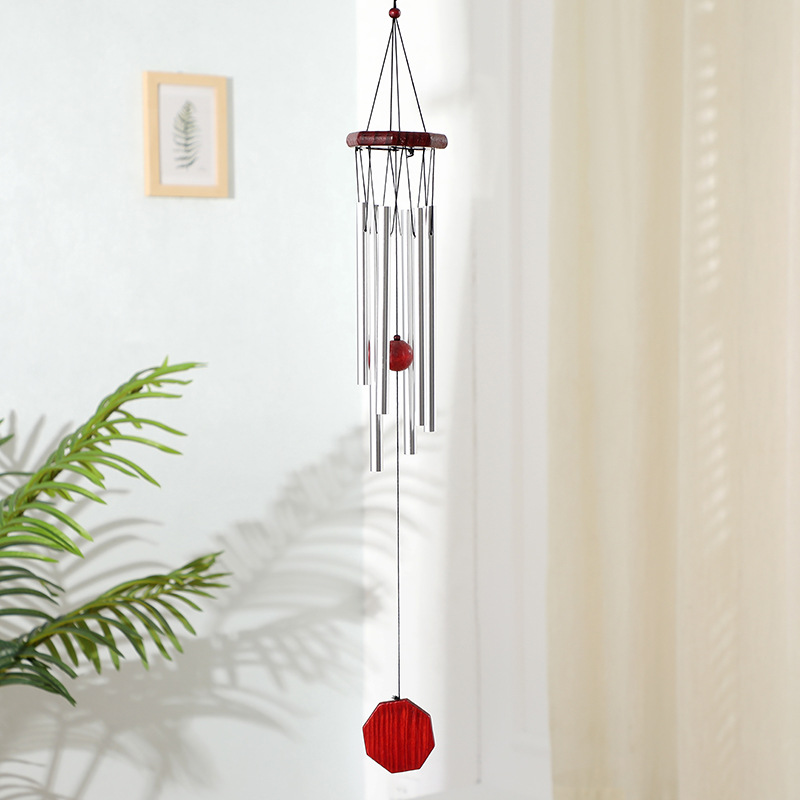 작은 팔각형 나무 은색 6관