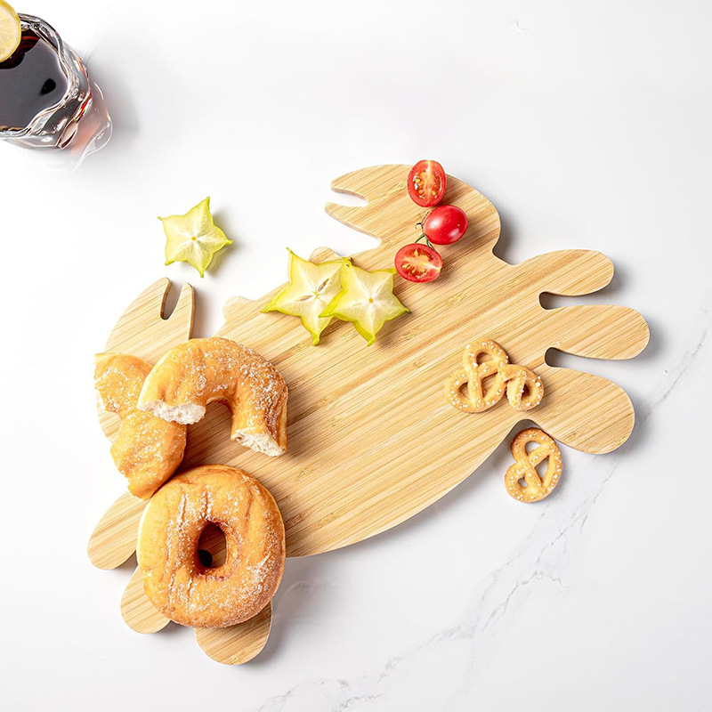 Tabla de cortar de bambú creativa tabla de cortar de forma especial hogar tabla de cortar multifuncional tabla de cortar de frutas y verduras Tabla de suplemento de alimentos para bebés