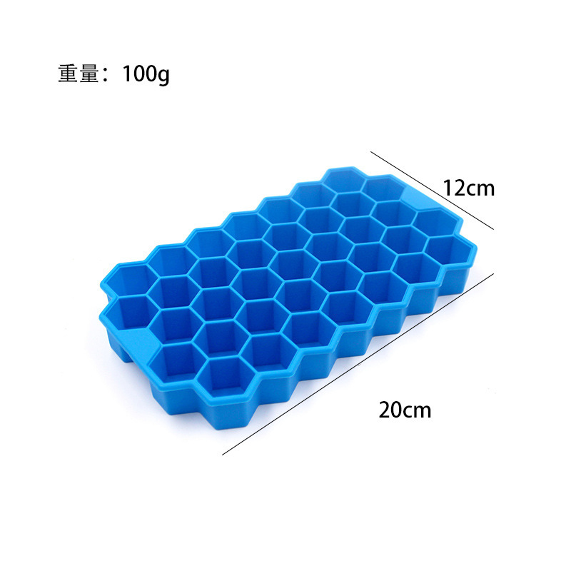 Molde de bloque de hielo congelado con cubierta de silicona rejilla de hielo fabricación de película de hielo cráneo cuadrado máquina de hielo cóctel hockey película de hielo
