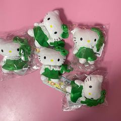 日系新款三丽O财神爷kt四叶草毛绒玩具少女心包包钥匙扣 挂饰礼物