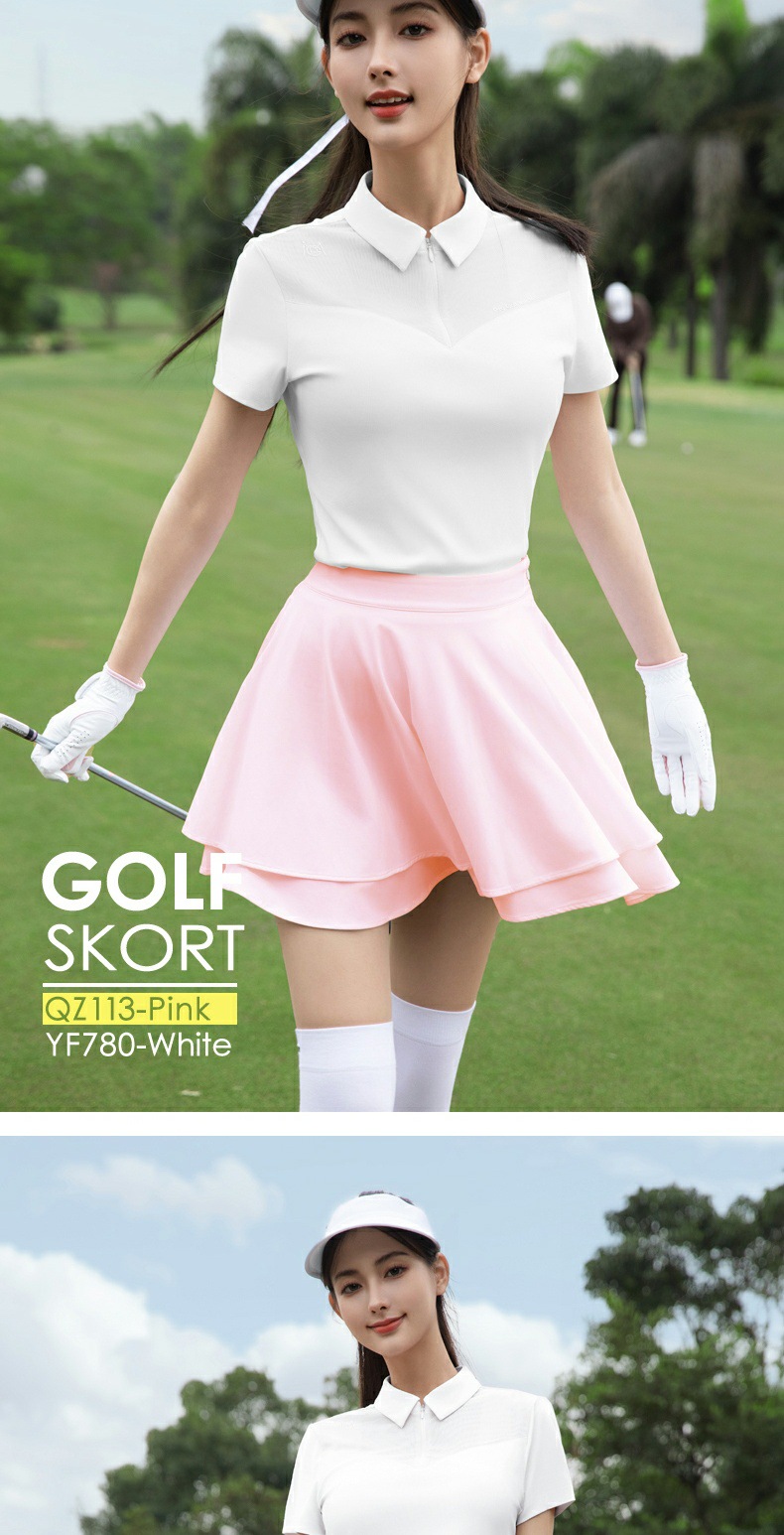 Váy tennis nữ xếp ly golf mùa xuân hè vải jacquard mát lạnh — QZ113 váy hoa sen đen [vải jacquard/miếng dán găng tay/legging chống chói], QZ113 váy hoa sen hồng [vải jacquard/miếng dán găng tay/legging chống chói], QZ113 váy hoa sen trắng [vải jacquard/miếng dán găng tay/legging chống chói] chi tiết 11