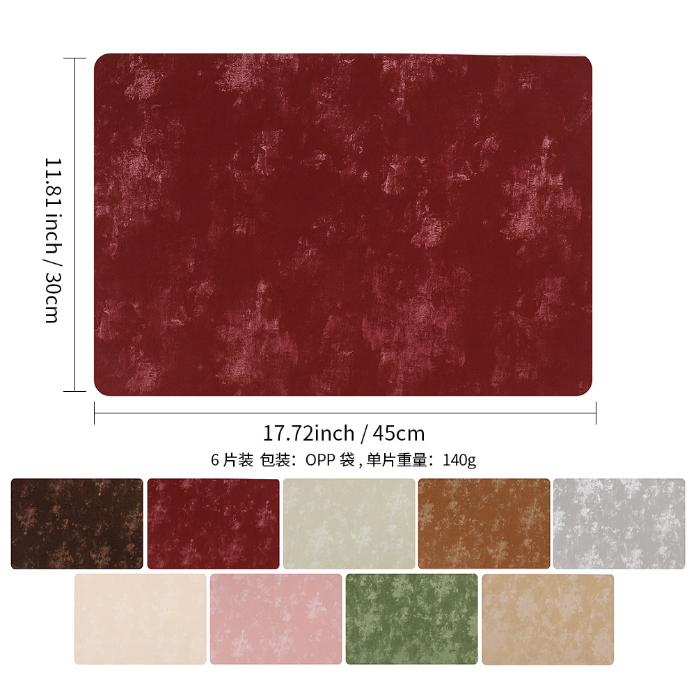 2025 nuevo almohadilla de mesa de seda almohadilla de aislamiento térmico de alta calidad almohadilla de mesa a prueba de agua a prueba de aceite de doble cara