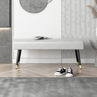 Shoe Changing Stool Technology Cloth Light Luxury Bench Home Door Wear Shoes Sofa Stool Clothing Store Rectangular Bed End Mori Sheng