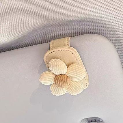 Car sun visor eyeglass clip, card and ticket storage holder, dual-use car sunglasses holder, car-mounted eyeglass case rack