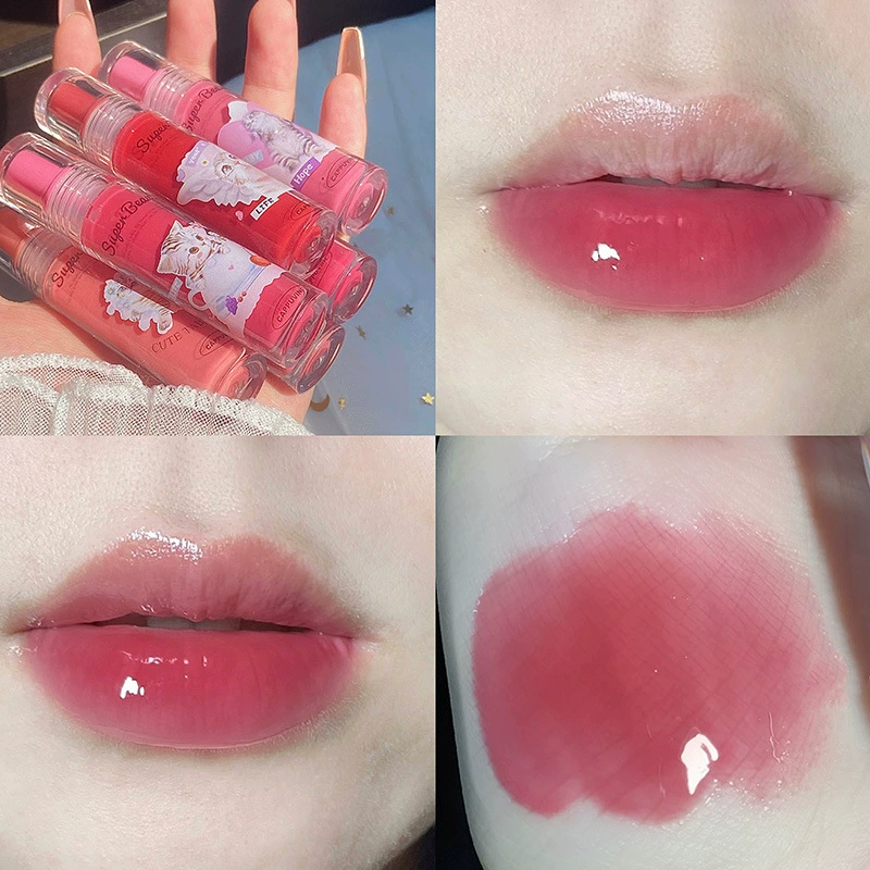 Lip Gloss CAPPUVINI Transparent Moisturizing Plumping Mirror Effect, 6 Colors