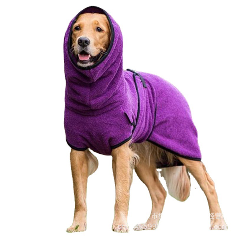Europa y América nueva correa hebilla perro engrosada ropa de abrigo Amazon pullover ropa para perros de color sólido para mascotas