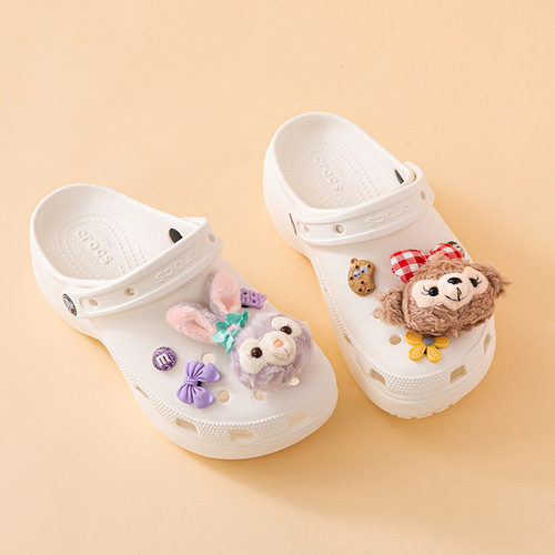 Hole shoe buckle adapter for cross accessories detachable decorative buckle DIY cartoon cute shoe surface shoe flower finished product