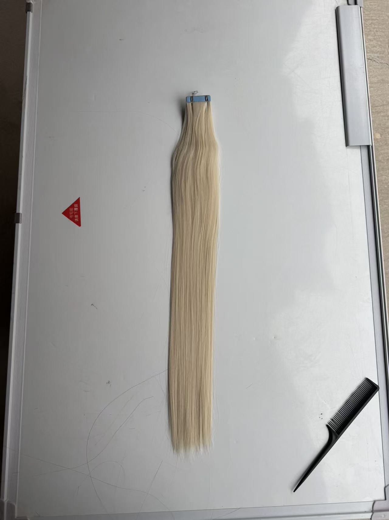 Película extensión de cabello peluca natural invisible sin rastro de fibra de viscosa europea Tape en extensiones