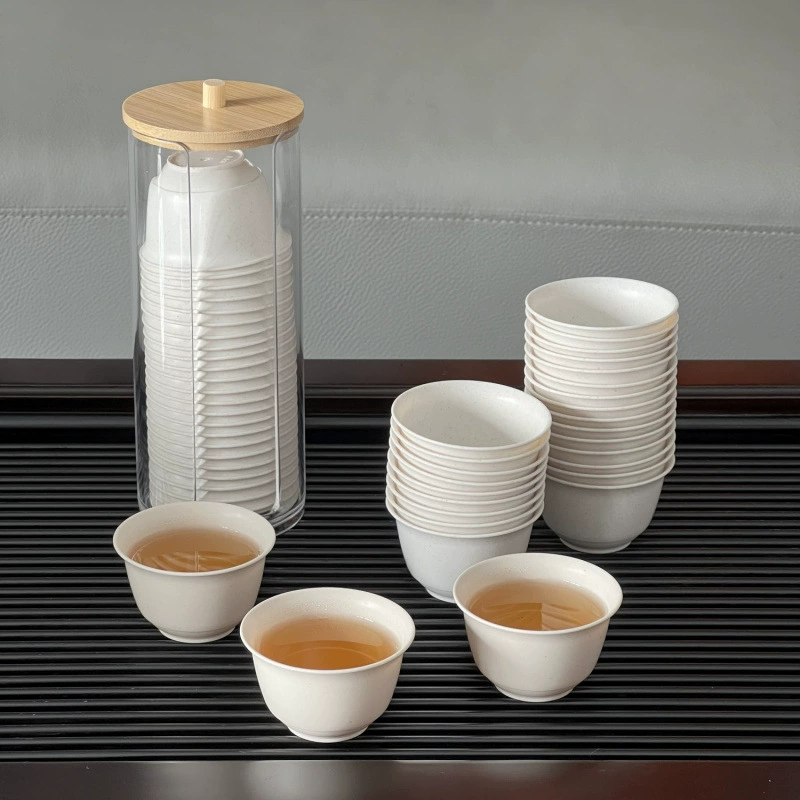 Disposable tea cup, storage system, glass holder for picnic, increased thickness
