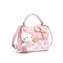 香港IT真皮代购高级感小方包包女2025新款轻奢小众粉色可爱斜挎包