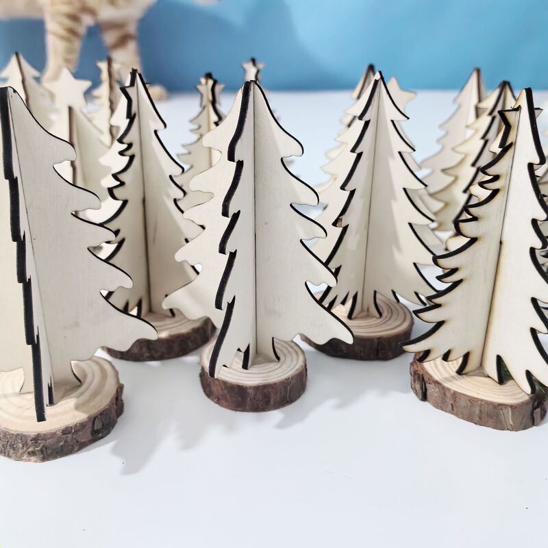 Cross-Border Assembly Christmas Decoration Ornaments Kindergarten Kidsren's Painting Mini Christmas Tree Handmade DIY Wooden Ornaments Cross-Border Assembly Christmas Decoration Ornaments Kindergarten Kidsren's Painting Mini Christmas Tree Handmade DIY Wooden Ornaments