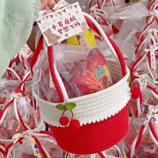 (Wholesale), fresh cute storage basket, woven storage system, handheld small bag, gift box