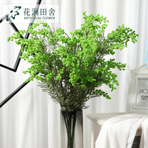 Simulated flower plush three-pronged king cherry blossom European…