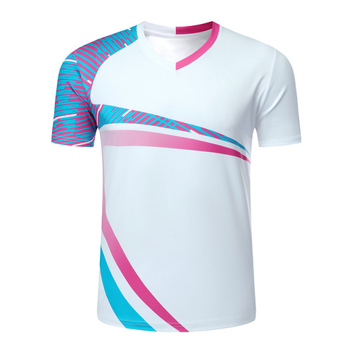 Children's New  Badminton Clothes Sports Short Sleeve Three Color Options Table Tennis Clothes Children's Sports Clothes Printed