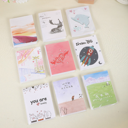 Qimei Polaroid 3456-inch 60-piece 100-piece soft leather photo album cover can be exchanged for a small book simple gift for children
