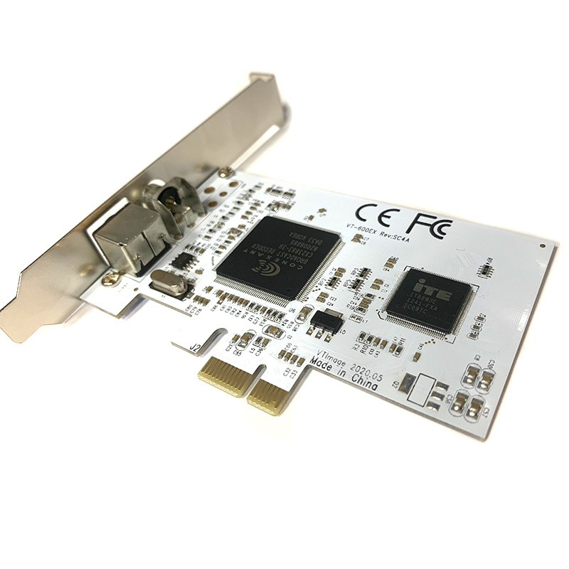 E Zhou PCI-ElAV tarjeta de captura PCIE a AV monitoreo médico HD Tarjeta de captura de vídeo CX23881 chip